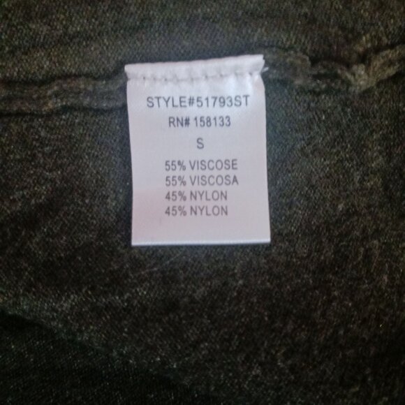 NEW‎ Pink Clover Hunter Green Open Front 2 Pocket Cardigan, Size Small - Picture 5 of 8